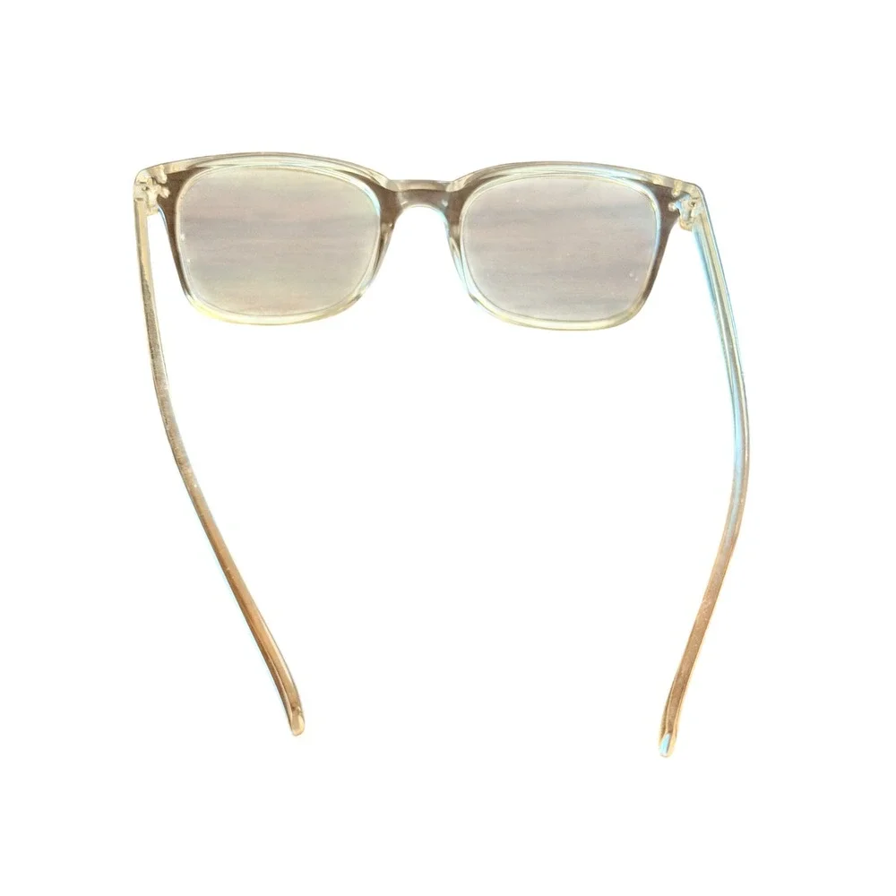 Adrienne Vittadini Clear Champagne Rectangular Reading Glasses +2.00 AVR430FP